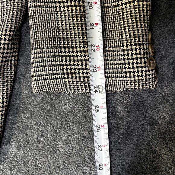 Valentino Uomo Men's Blazer 100% Virgin Wool Glen Plaid Italy Neiman Marcus 44R - Picture 10 of 14